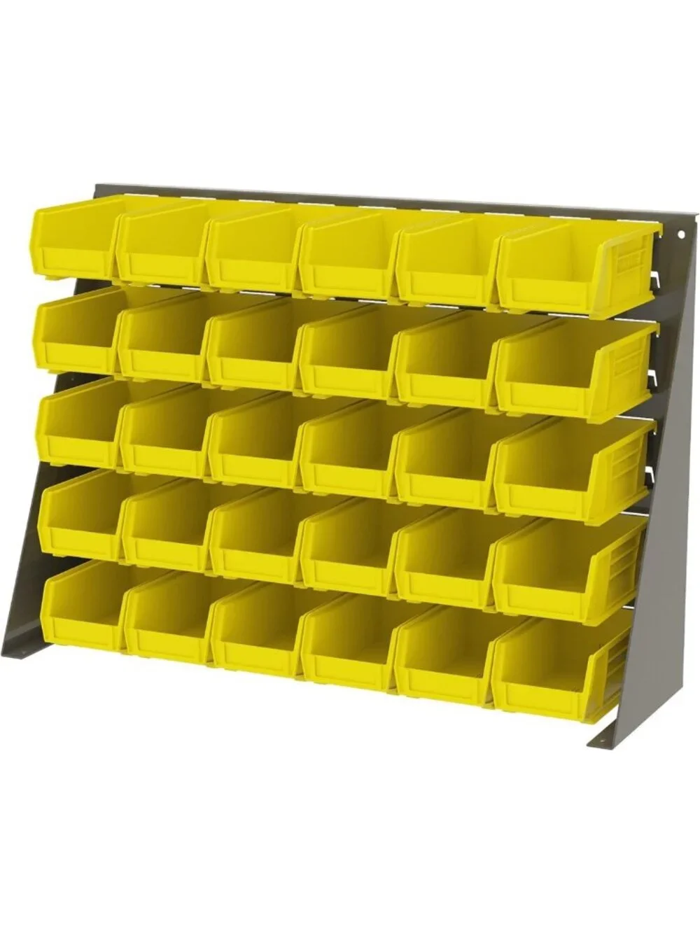 24-Pack Yellow Plastic Storage Bins, 7